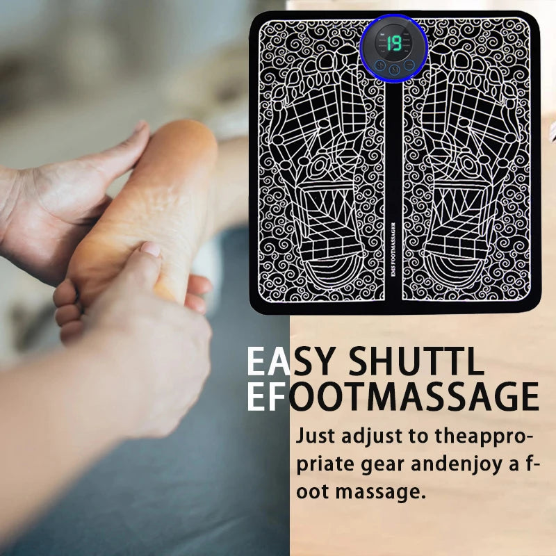 Electric Foot Massager Pad Muscle Stimulator for Pain Relief & Relaxation