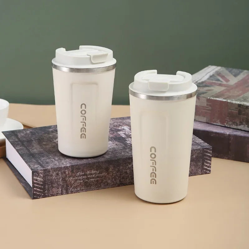 380ML 510ML Stainless Steel Thermal Travel Mug – Leakproof Coffee and Water Bottle