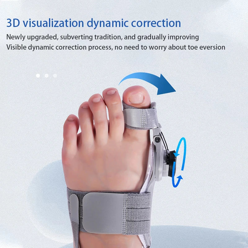 Bunion Corrector – Adjustable Toe Separator & Straightener for Hallux Valgus Relief (Unisex)
