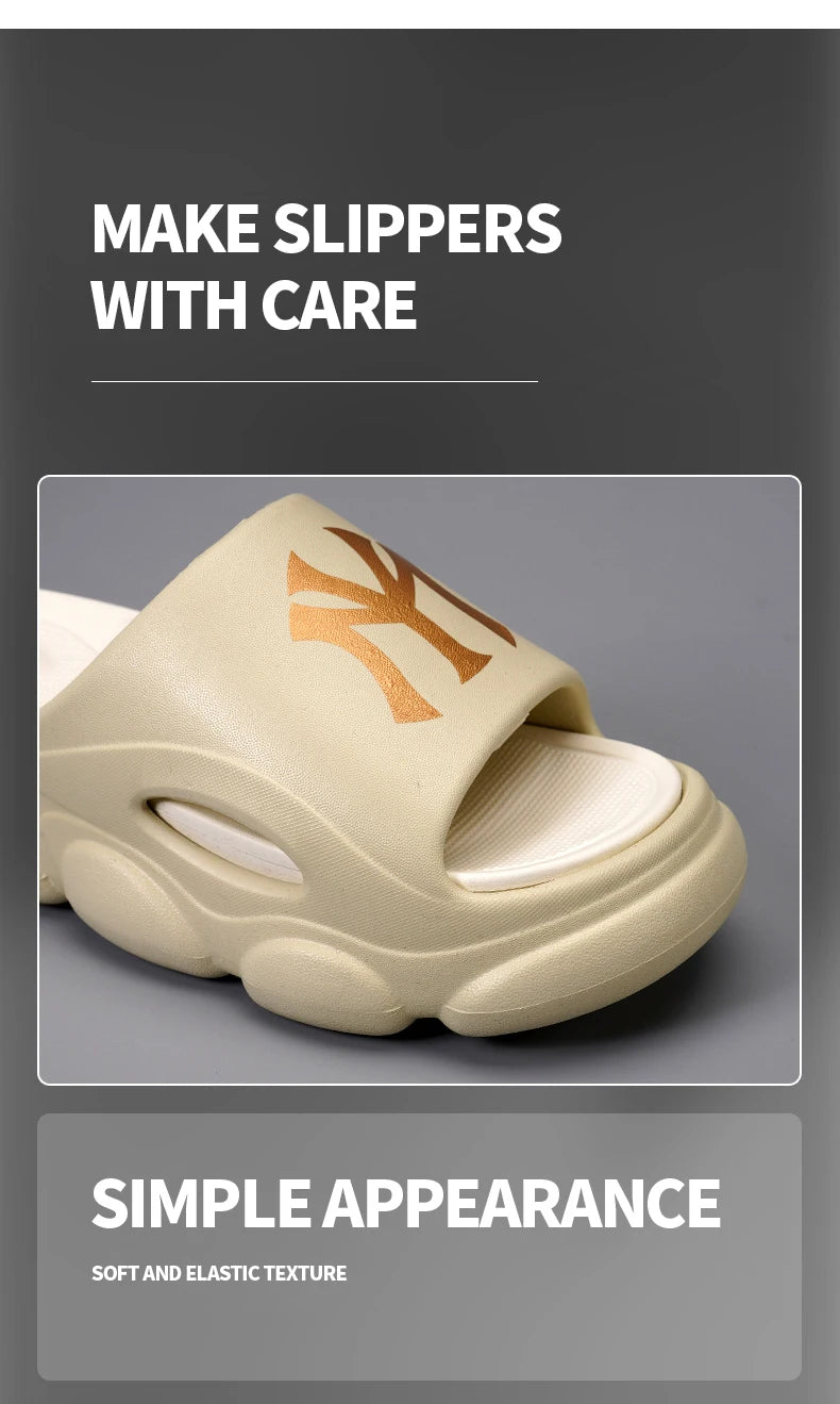 Men’s Platform EVA Slippers – Thick-Soled Non-Slip Indoor Outdoor Slides & Fashion Flip Flops