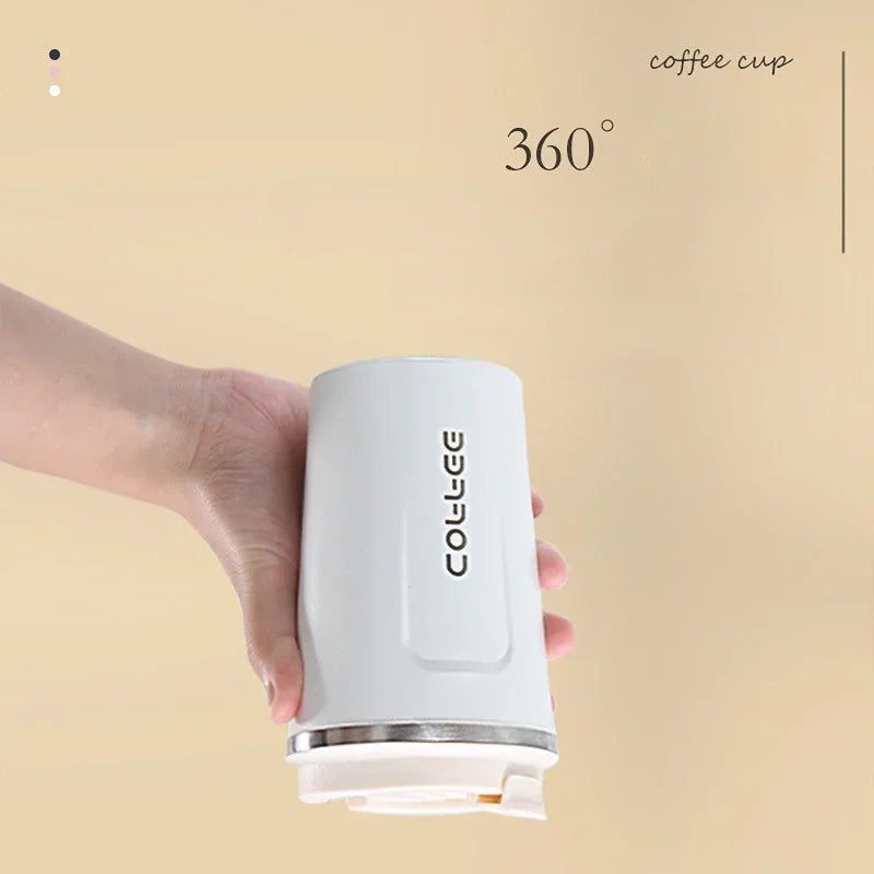 380ML 510ML Stainless Steel Thermal Travel Mug – Leakproof Coffee and Water Bottle