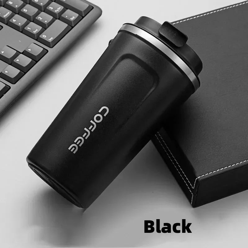 380ML 510ML Stainless Steel Thermal Travel Mug – Leakproof Coffee and Water Bottle