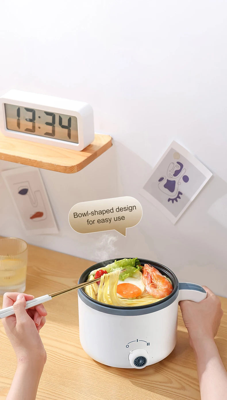 1.7L Electric Rice Cooker – Non-Stick Multi Cooker with Steamer, Smart Mechanical Controls, 220V