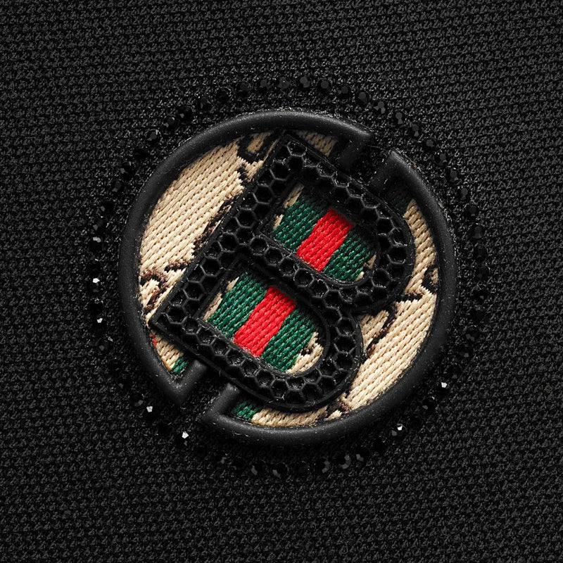 Men’s 2025 Ice Silk Embroidered Polo Shirt – Short Sleeve, High-End Breathable Summer T-Shirt