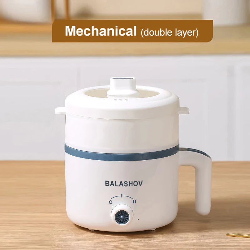 1.7L Electric Rice Cooker – Non-Stick Multi Cooker with Steamer, Smart Mechanical Controls, 220V