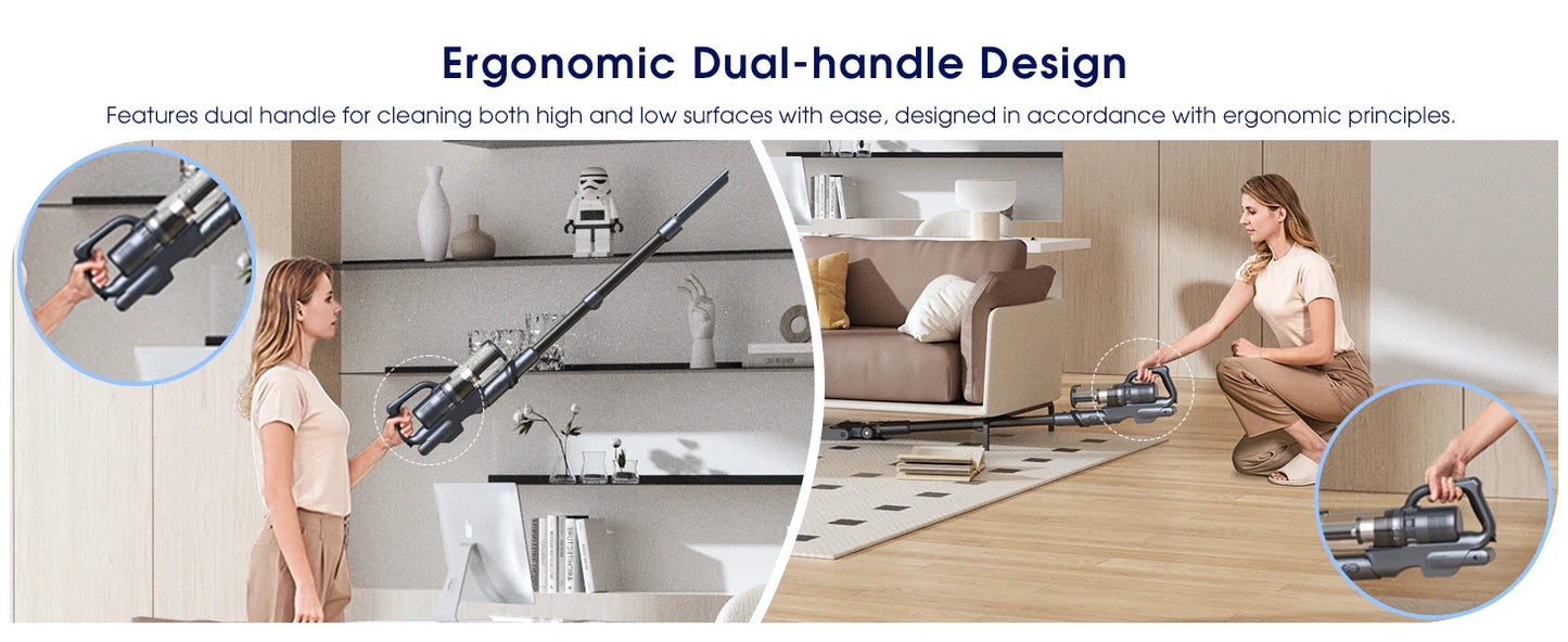 M243 Wireless Floor Vacuum – 25kPa Powerful Suction