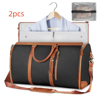 Large Capacity Travel Duffle Bag – Women’s Handbag, Folding Suit Bag, Waterproof Tote