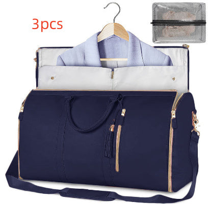 Large Capacity Travel Duffle Bag – Women’s Handbag, Folding Suit Bag, Waterproof Tote