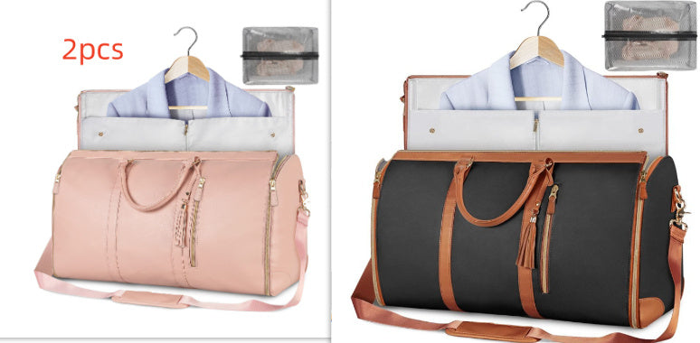 Large Capacity Travel Duffle Bag – Women’s Handbag, Folding Suit Bag, Waterproof Tote