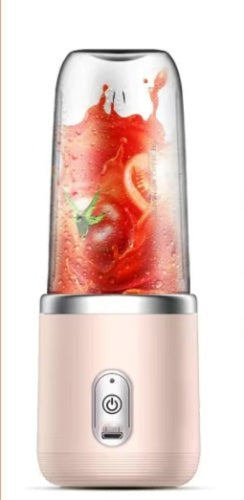 6-Blade Portable Blender – Mini Juicer Cup with USB Rechargeable Smoothie Maker & Ice Crusher