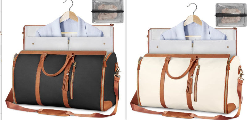 Large Capacity Travel Duffle Bag – Women’s Handbag, Folding Suit Bag, Waterproof Tote