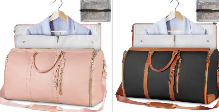 Large Capacity Travel Duffle Bag – Women’s Handbag, Folding Suit Bag, Waterproof Tote