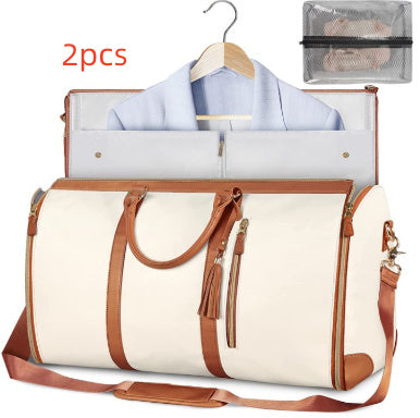 Large Capacity Travel Duffle Bag – Women’s Handbag, Folding Suit Bag, Waterproof Tote