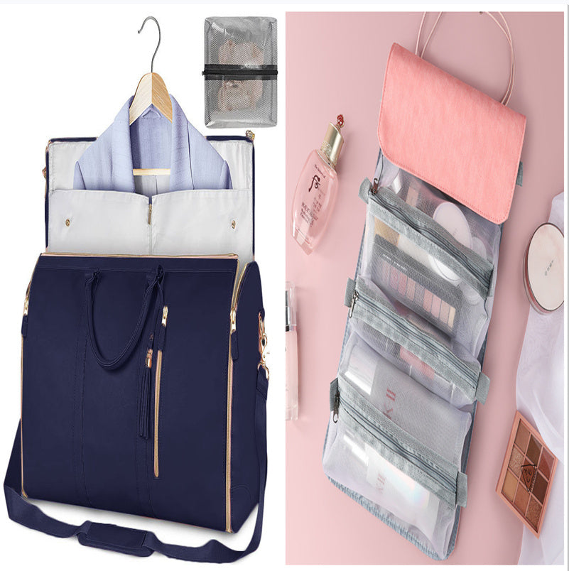Large Capacity Travel Duffle Bag – Women’s Handbag, Folding Suit Bag, Waterproof Tote
