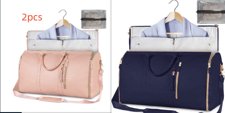 Large Capacity Travel Duffle Bag – Women’s Handbag, Folding Suit Bag, Waterproof Tote