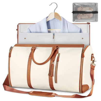 Large Capacity Travel Duffle Bag – Women’s Handbag, Folding Suit Bag, Waterproof Tote
