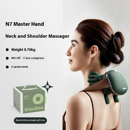 Electric Wireless Neck and Shoulder Massager – Back and Muscle Kneading Massage Shawl for Pain Relief and Relaxation