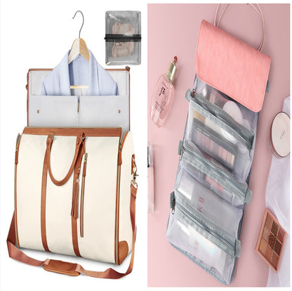 Large Capacity Travel Duffle Bag – Women’s Handbag, Folding Suit Bag, Waterproof Tote