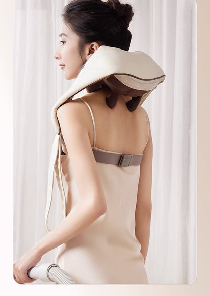 Deep kneading massager for full body relaxation relieves tension in neck shoulders back and trapezius muscles