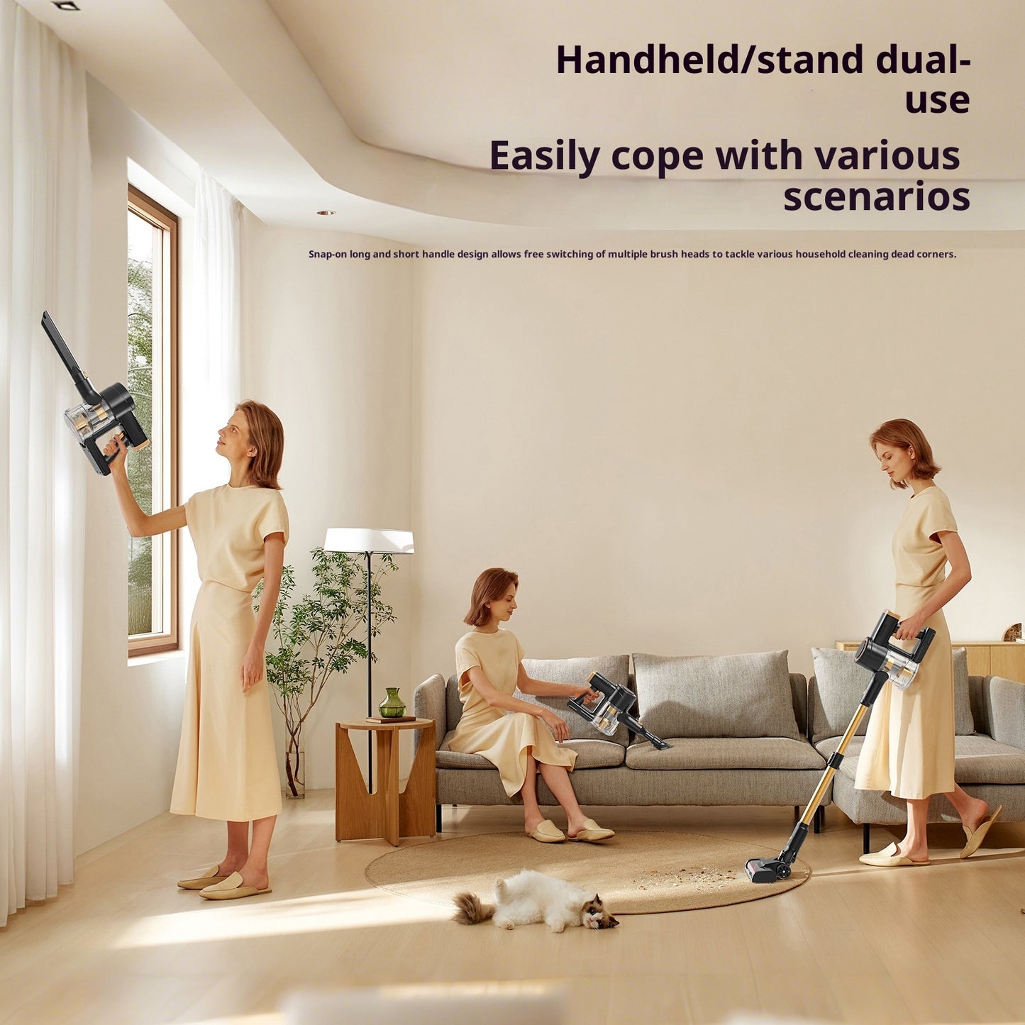 180W Brushless Vacuum Cleaner Household 20kpa Large Suction Handheld