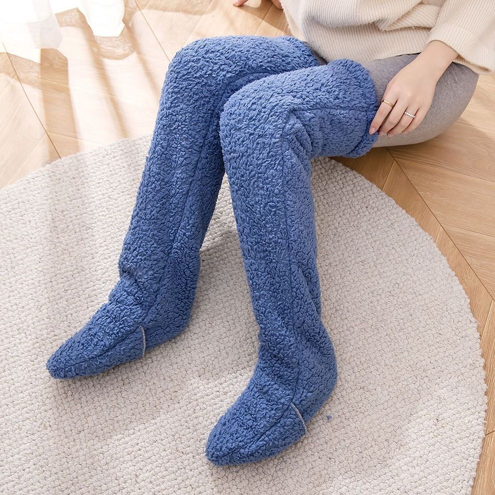 Goodbye Cold Nights! Cozy Over-Knee Fuzzy Socks for Snug Winter Warmth