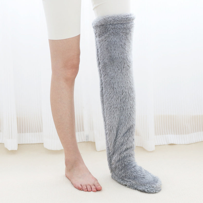 Goodbye Cold Nights! Cozy Over-Knee Fuzzy Socks for Snug Winter Warmth