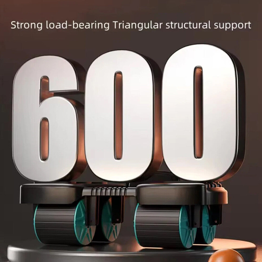 Train Smarter & Safer: Healthy Belly Wheel 4-Wheel Ab Roller with Elbow Support