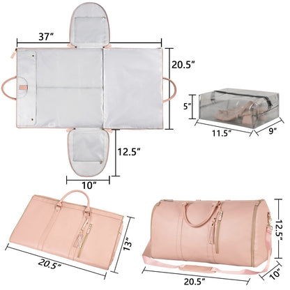Large Capacity Travel Duffle Bag – Women’s Handbag, Folding Suit Bag, Waterproof Tote