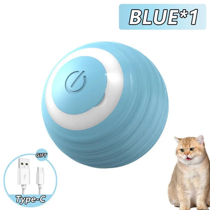 Rechargeable Cat Interactive Ball Toy – Auto Rolling Mouse with Tail"