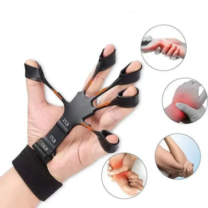 Silicone Finger Trainer – 5 Finger Hand & Wrist Stretcher for Strength and Recovery