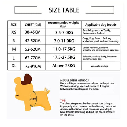 Adjustable Dog Harness – Quick Release, Breathable Nylon Vest for Pets