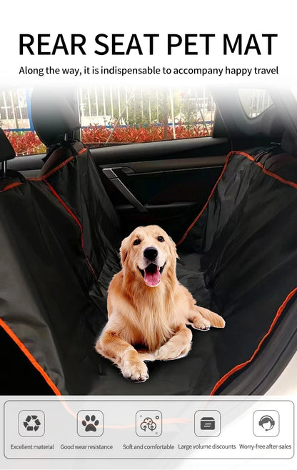 Dog Car Seat Cover for Back Seat – Oxford Cloth Durable Scratchproof Hammock and Pet Seat Protector for Cars, Trucks and SUVs