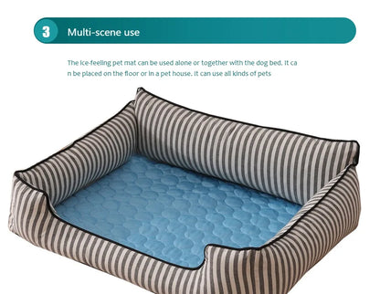 Extra Large Dog Cooling Mat – Summer Cold Bed for Small & Large Dogs, Cats, and Pets