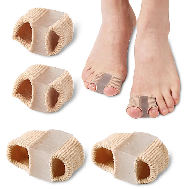 Toe Separator Silicone Pedicure Tools – Bunion Corrector & Gel Insoles for Shoes (1/2/4pcs)