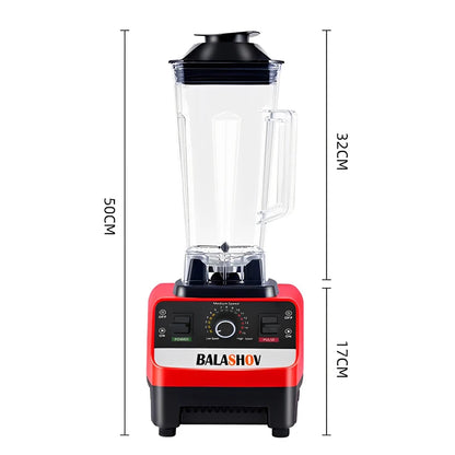 2000W Heavy-Duty Commercial Blender – High-Power Juicer and Food Processor for Ice, Smoothies, and Kitchen Use – BPA-Free