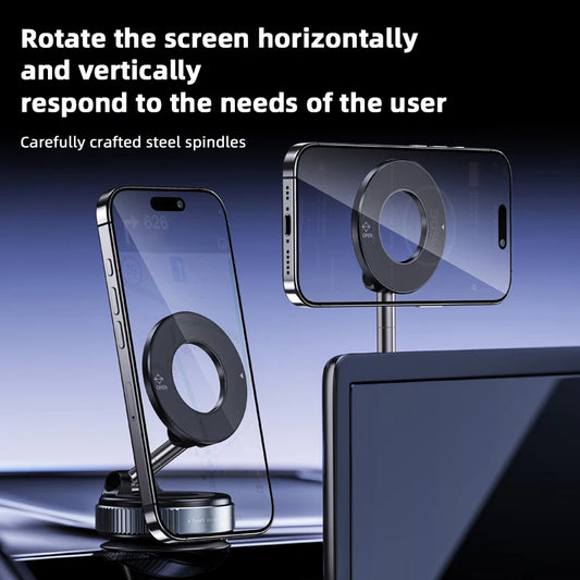 FlexiMag Axis Holder – Triple-Rotation Magnetic Phone Stand