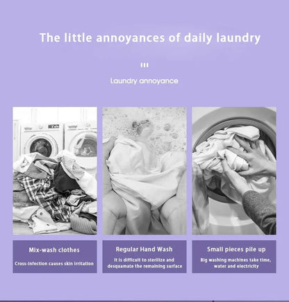 Mini Folding Washing Machine – 8L Portable Laundry Bucket for Dorms & Travel