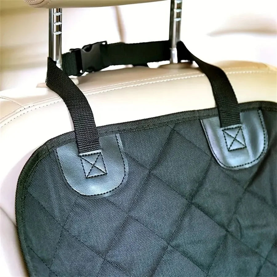 Quilted Waterproof Fabric Dog Car Seat Cover – Anti-Slip Pet Booster for Cars Trucks and SUVs
