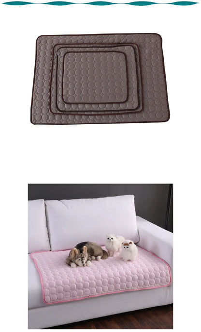 Extra Large Dog Cooling Mat – Summer Cold Bed for Small & Large Dogs, Cats, and Pets