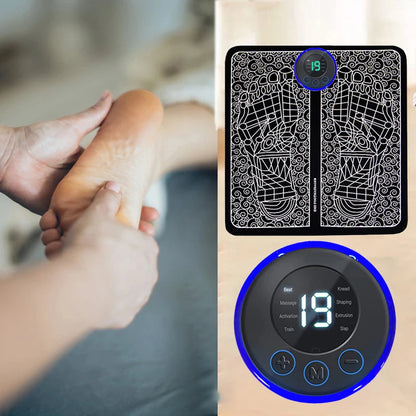 Electric Foot Massager Pad Muscle Stimulator for Pain Relief & Relaxation