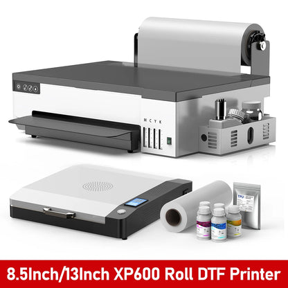 FlexiFilm XP600 DTF Printer Kit – 8.5"/13" A4/A3 Direct-to-Film Machine for T-Shirts & Apparel