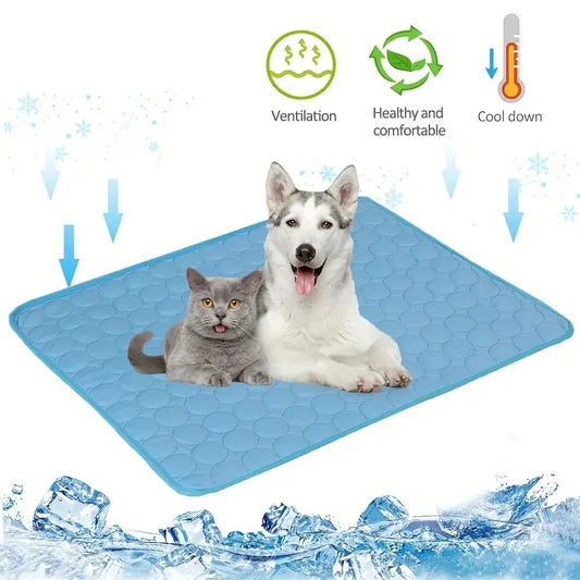 Extra Large Dog Cooling Mat – Summer Cold Bed for Small & Large Dogs, Cats, and Pets