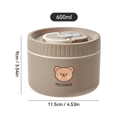 Stainless Steel Thermal Bento Lunch Box Large Capacity Insulated Food Container