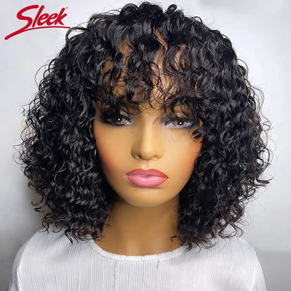 XBeauty Sleek Natural Body Flip Short Wig – 100% Brazilian Remy Human Hair