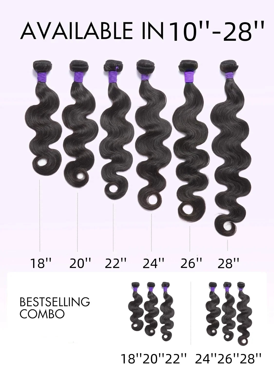 Brazilian Body Wave Human Hair Bundles with 4x4 Lace Closure – 3 Bundle Virgin Hair Set, Natural Black”