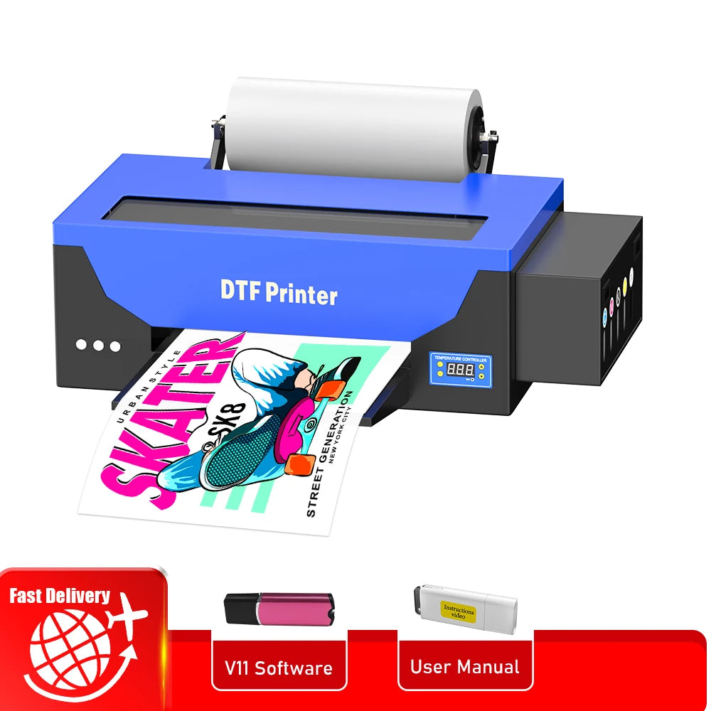 A3 dtf printing machine For Epson R1390 DTF Printer With DTF Curing Oven Directly To Film Transfer T shirt printing Machine A3