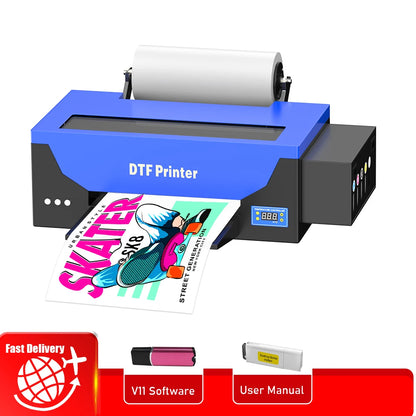 A3 dtf printing machine For Epson R1390 DTF Printer With DTF Curing Oven Directly To Film Transfer T shirt printing Machine A3