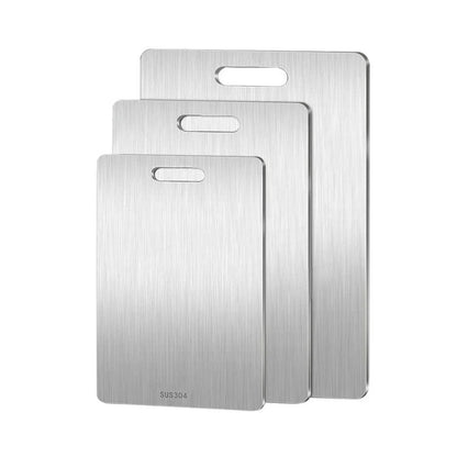 316 Stainless Steel Double-Sided Cutting Board – Durable Kitchen Chopping Block for Meat, Dough & Veggies