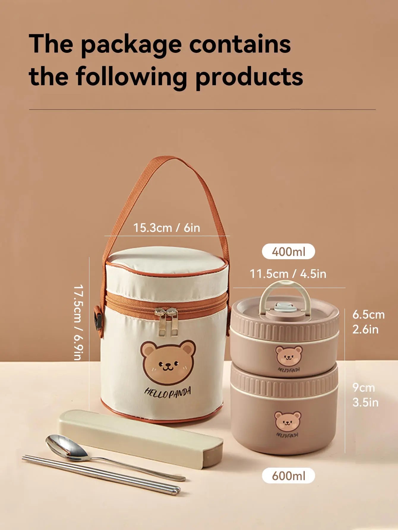 Stainless Steel Thermal Bento Lunch Box Large Capacity Insulated Food Container
