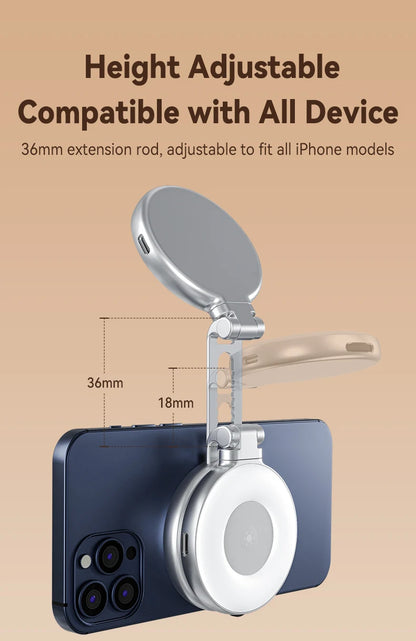 TELESIN Magnetic Phone Camera Grip with Remote – Shooting Handle for iPhone, Huawei & Samsung